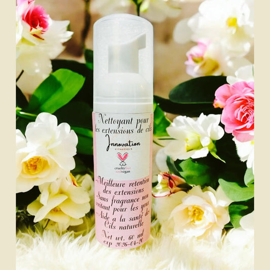 Shampoing nettoyant pour extensions de cils sans fragrance